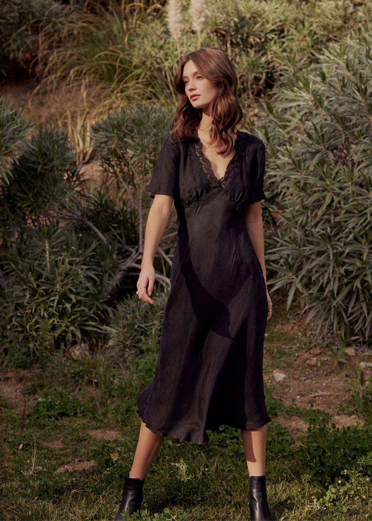 LOST IN TIME WOVEN MIDI DRESS main image 1