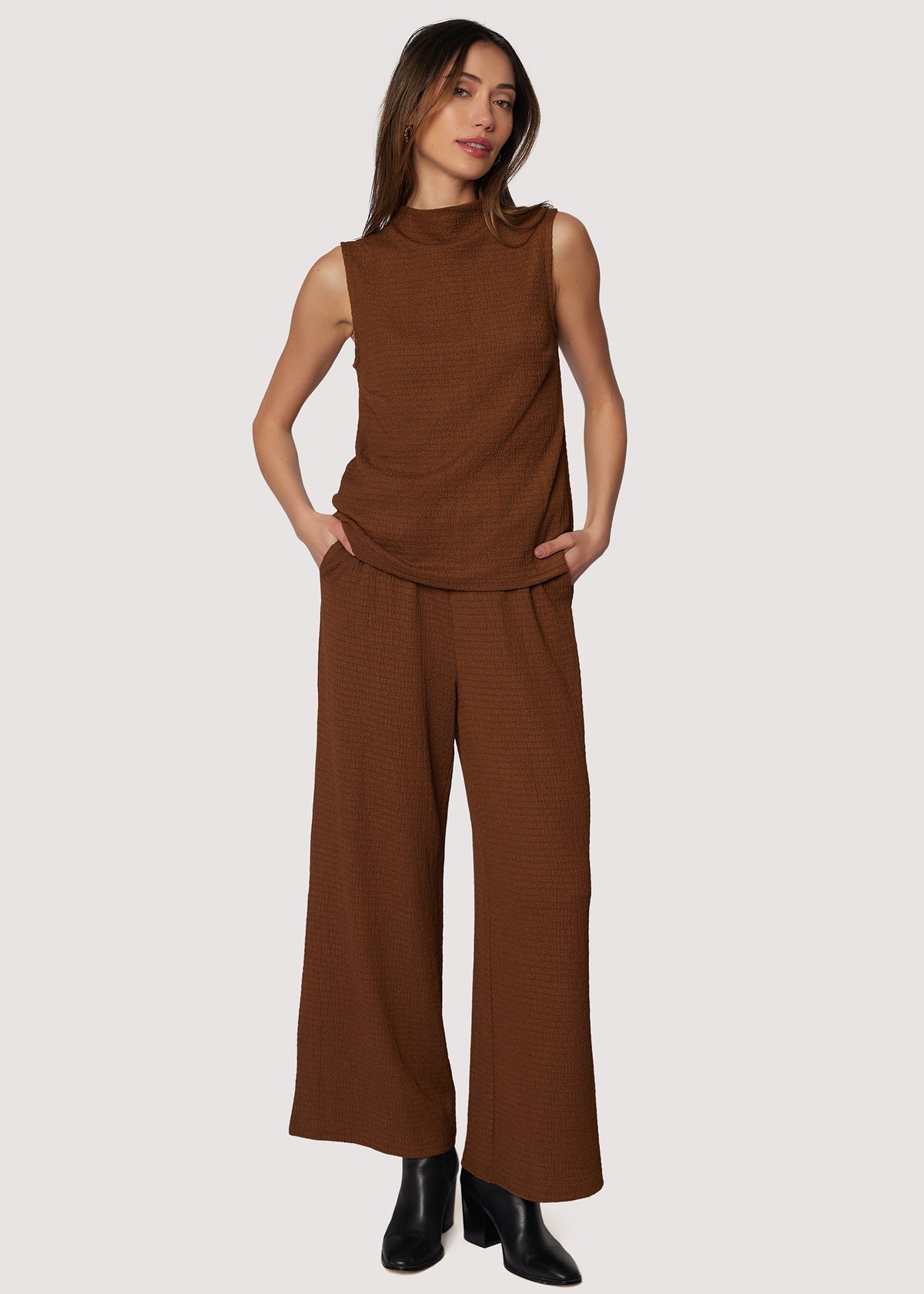【SCENERITY】EDEN Semi Slacks PERFORMANCE FLAT FRONT STRAIGHT FIT CHINO PANT CEDARWOOD
