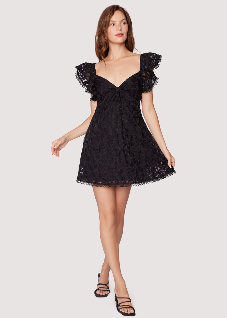 Madonna Blossom Organza Mini Dress - BLACK | Lost + Wander Madonna Blossom Organza Mini Dress - BLACK | Lost + Wander