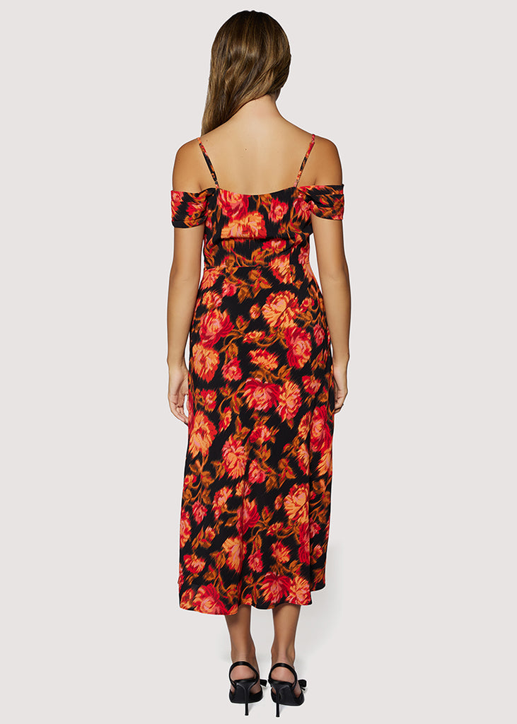 Evening Bloom Midi Dress