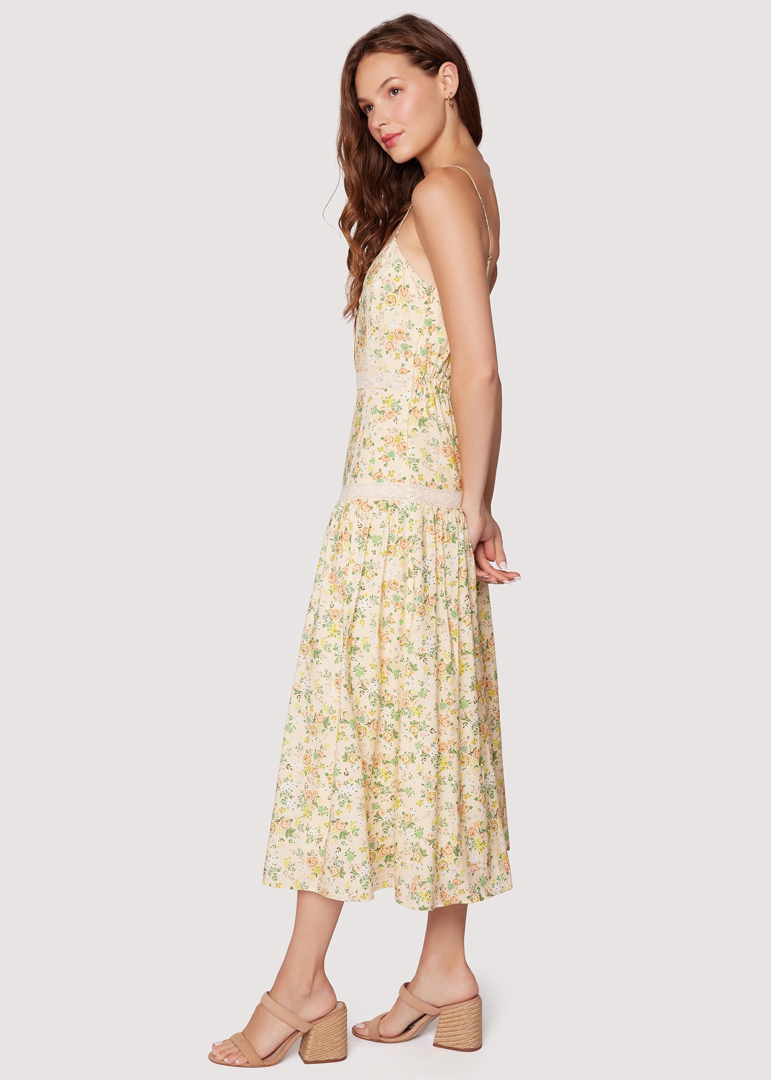 lost and wander pick me midi dress Lost + Wander Pick Me at Hello Claire Midi Dress Red/Wh