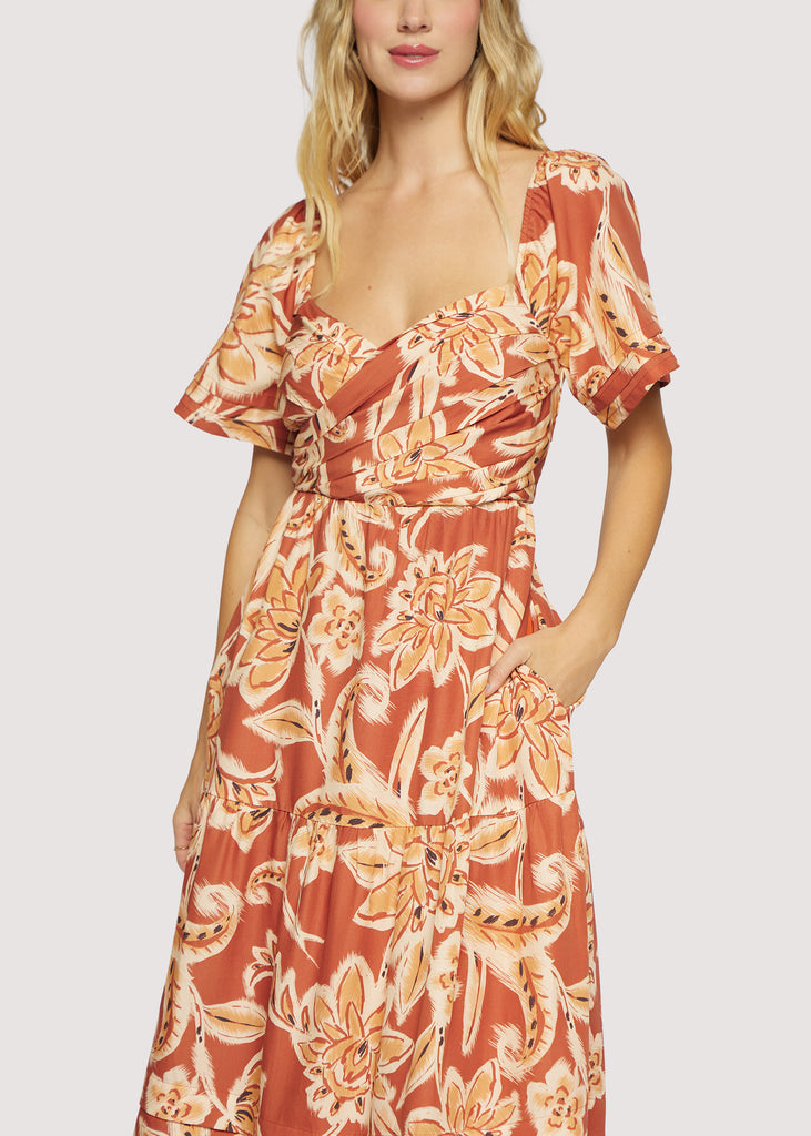 Terra Di Siena Midi Dress