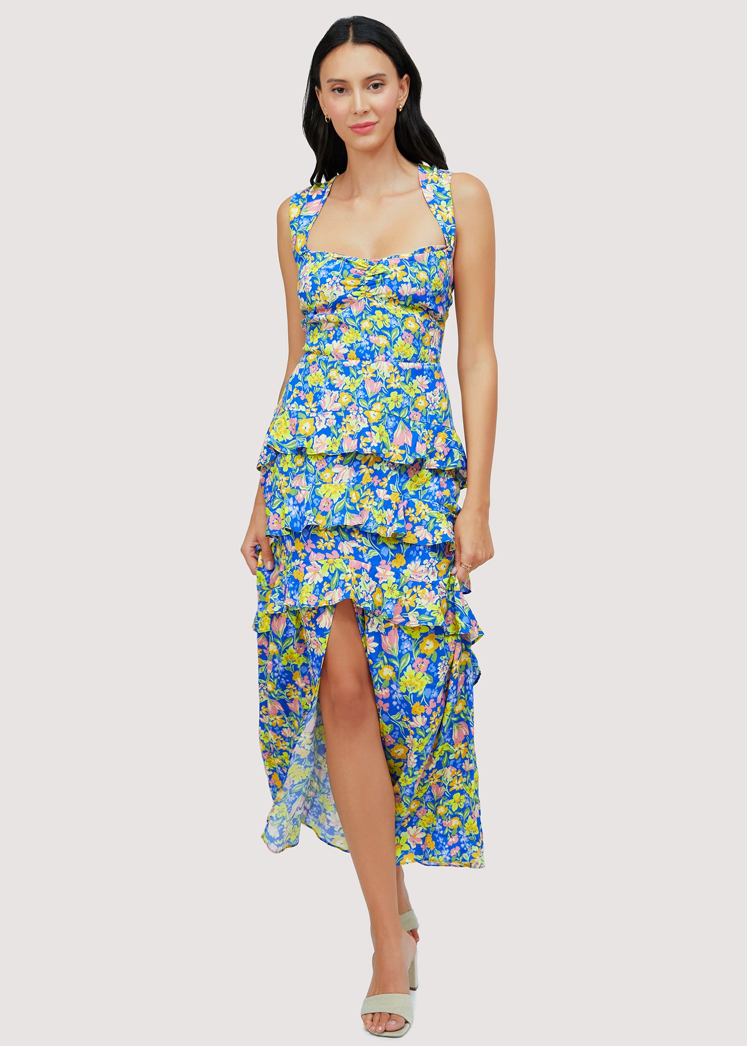 lost + wander endless summer maxi dress LOST+WANDER Escapade Maxi Dress Floral - Blue Flowy
