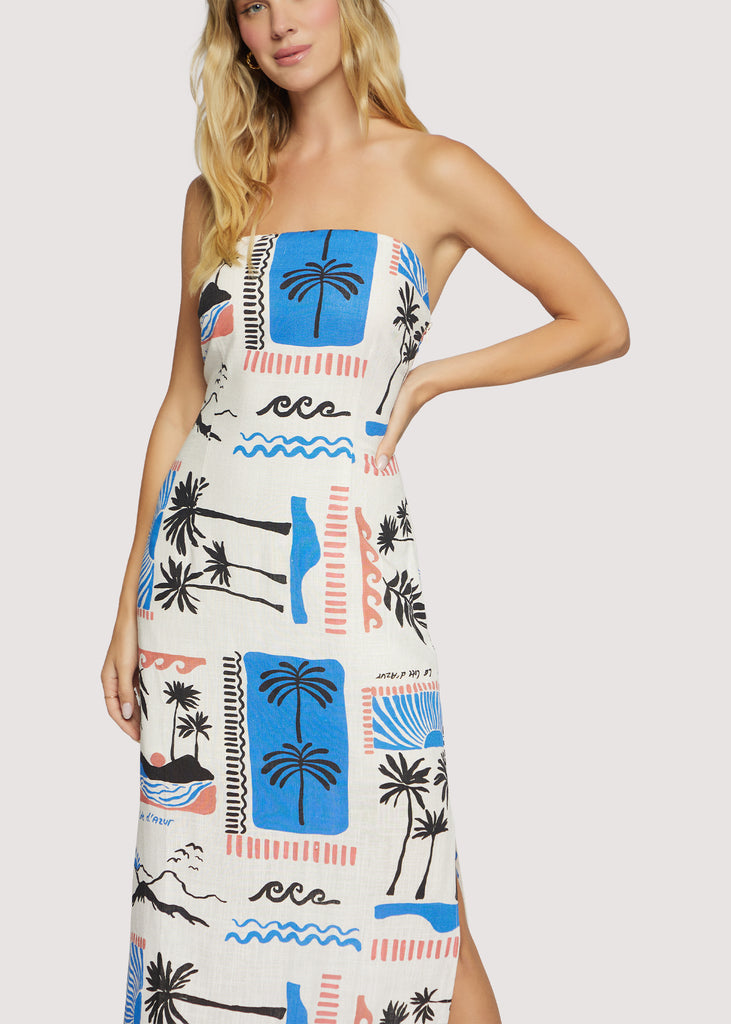 Azure Paradiso Maxi Dress