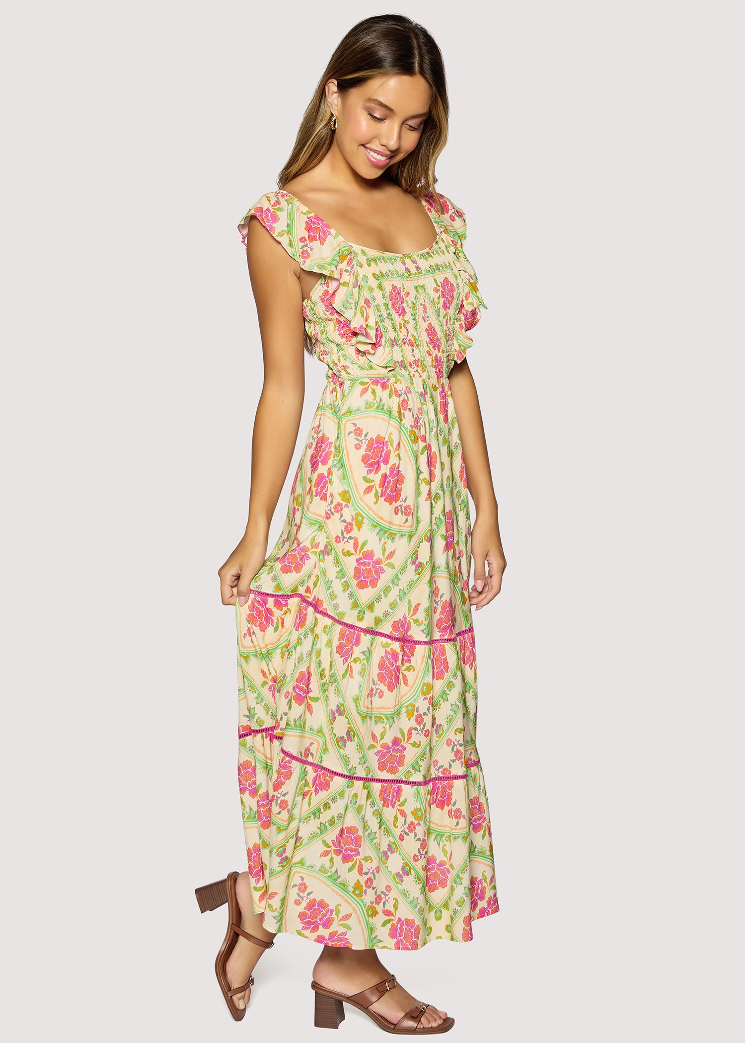 Fiesta Flora Midi Dress | Lost + Wander