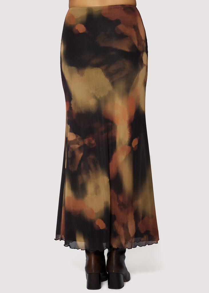 Luminous Shadow Maxi Skirt