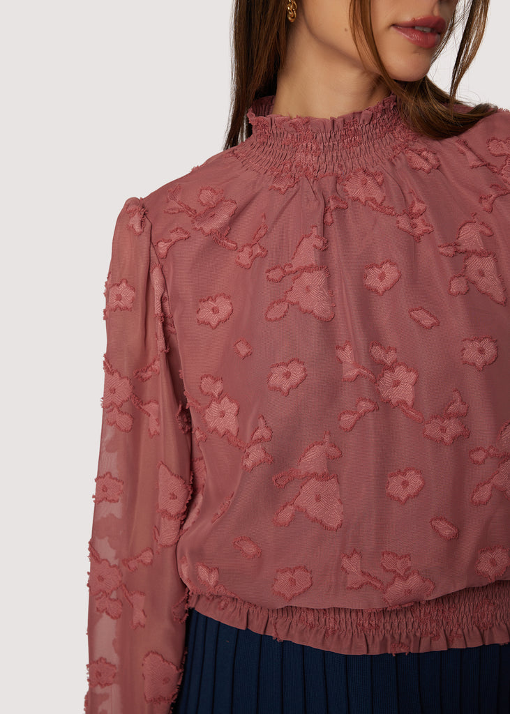 Fable Charm Mock Neck Top