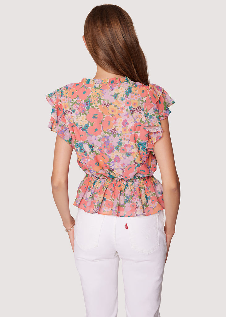 Floral Bliss Ruffle Blouse