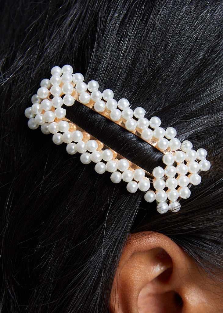 SECRET WISHES & PEARLS HAIR CLIP