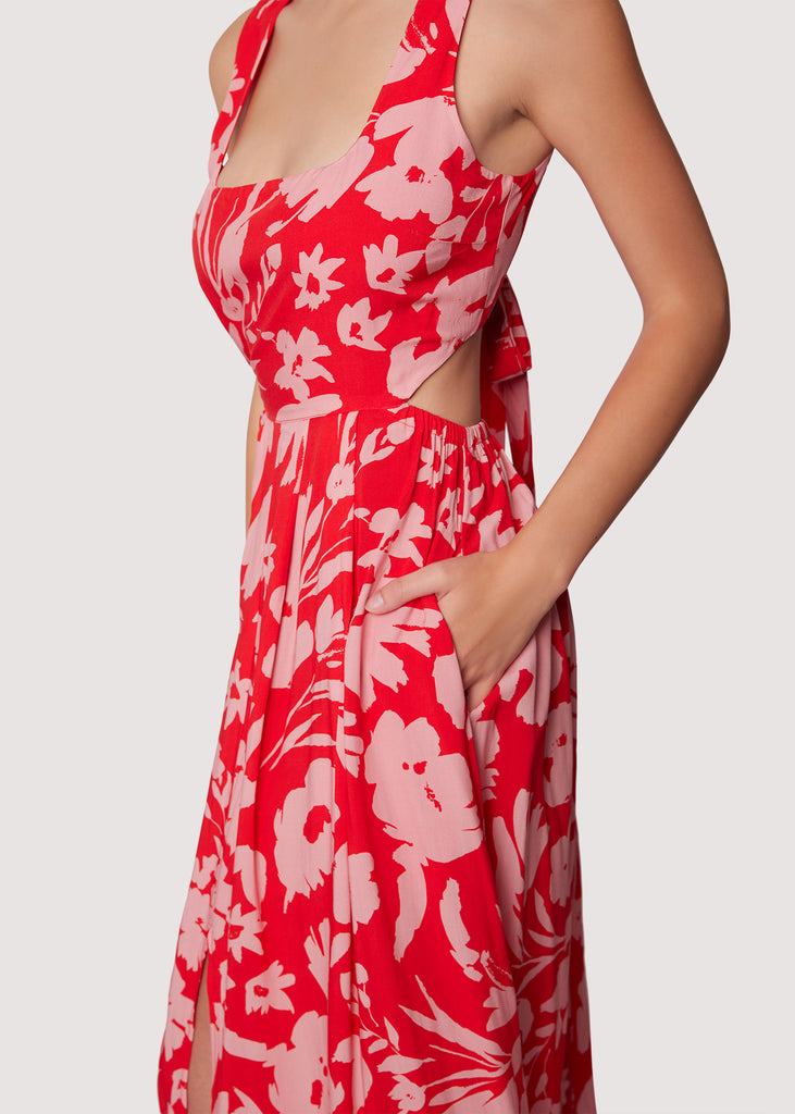 lost + wander endless summer maxi dress Lost + Wander Women Endless Summer Maxi Dress Floral Orange Size XL