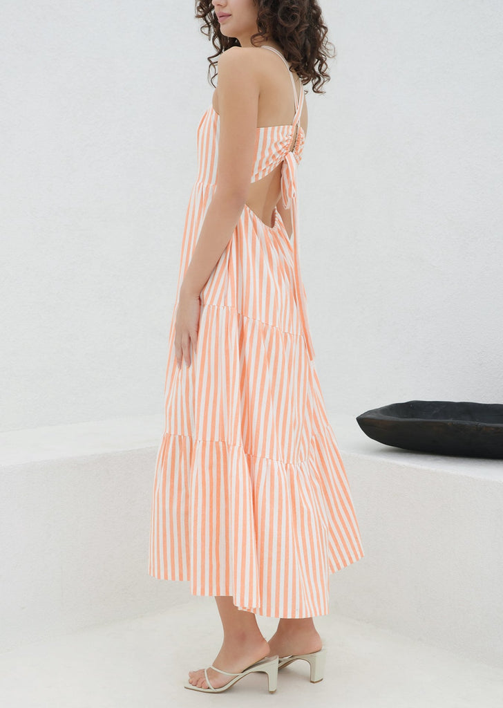 Sunset Stripe Maxi Dress