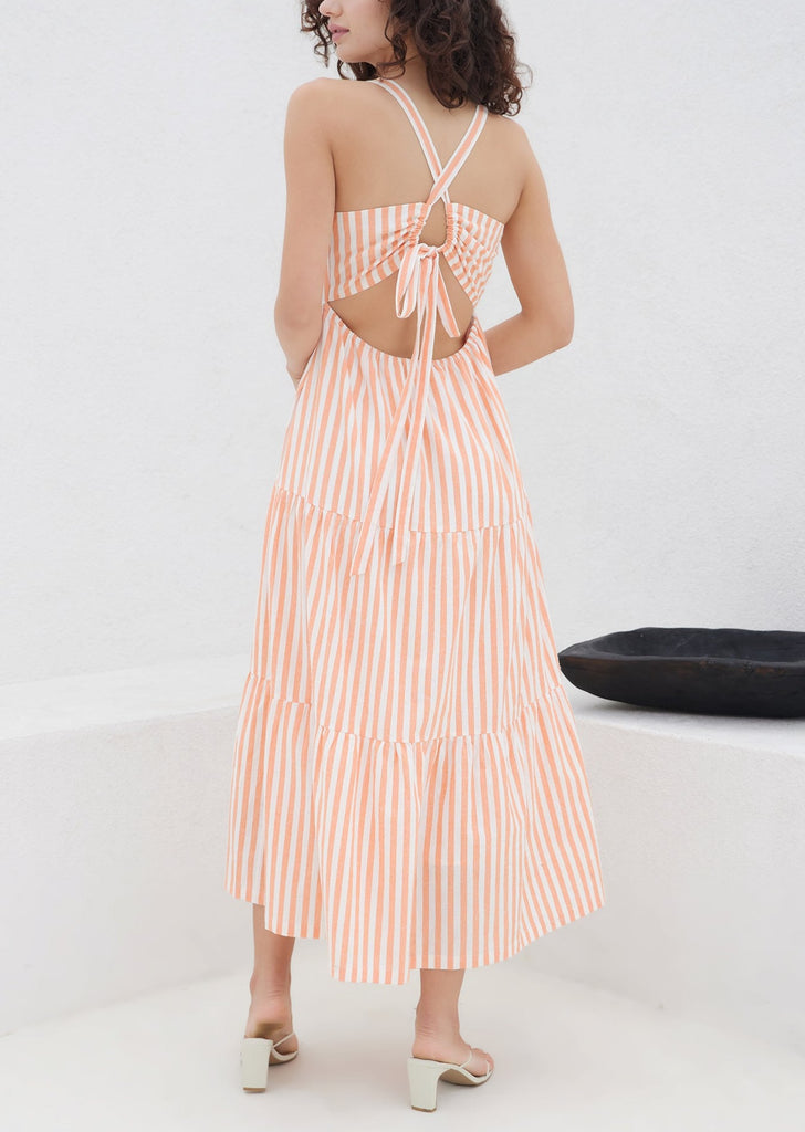 Sunset Stripe Maxi Dress