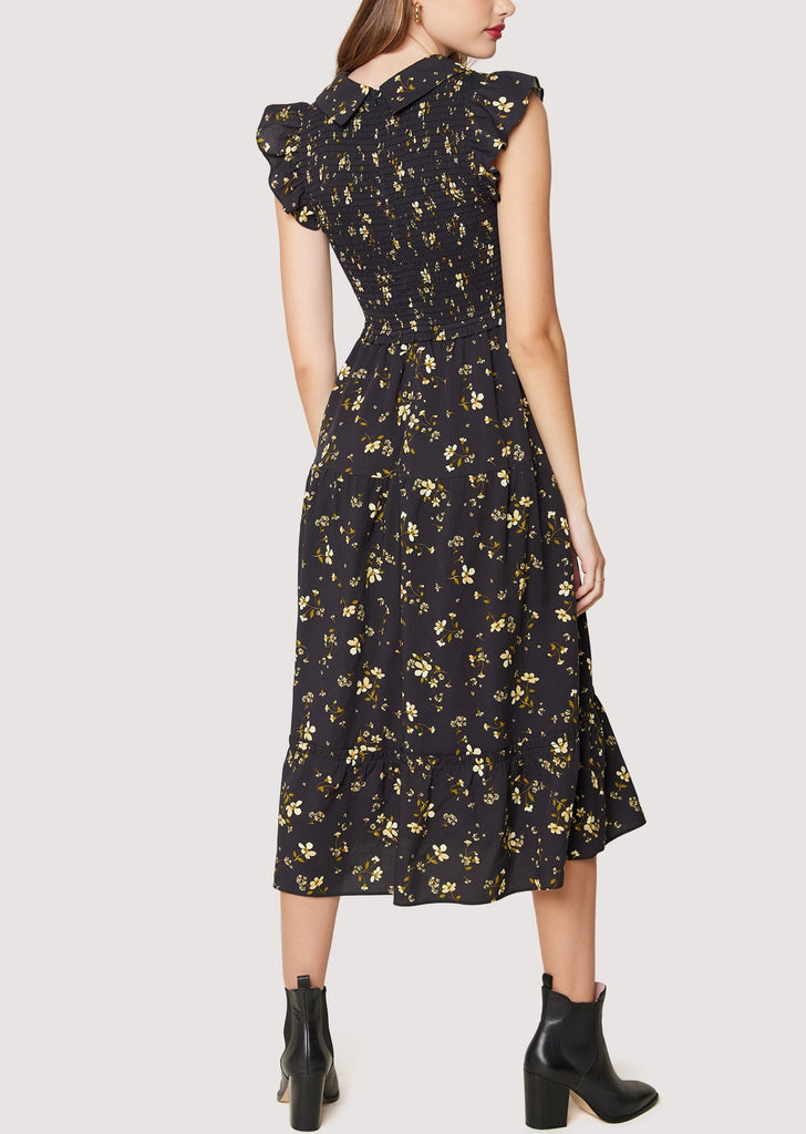 Champagne Daisy Midi Dress