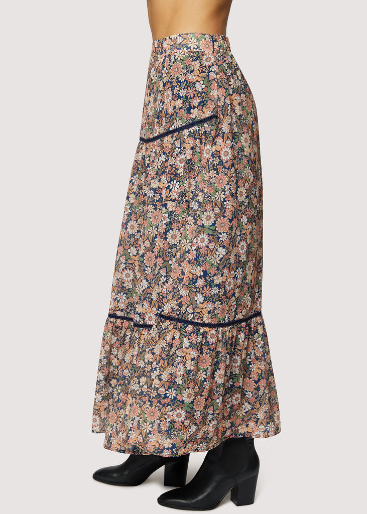 Flower Power Midi Skirt