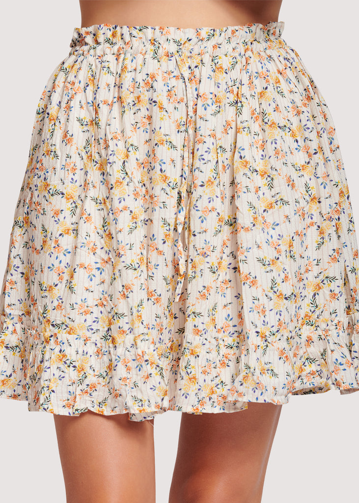 Floral Occasion Mini Skirt