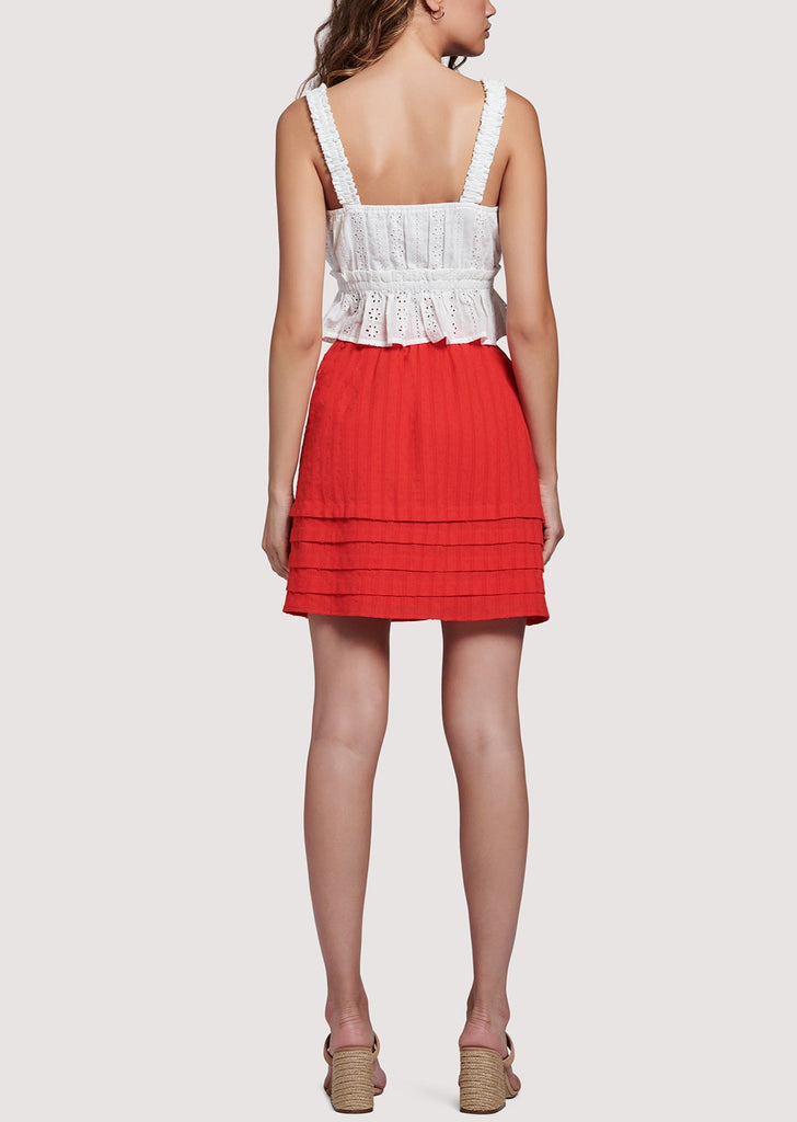 Strawberrry Waves Mini Skirt