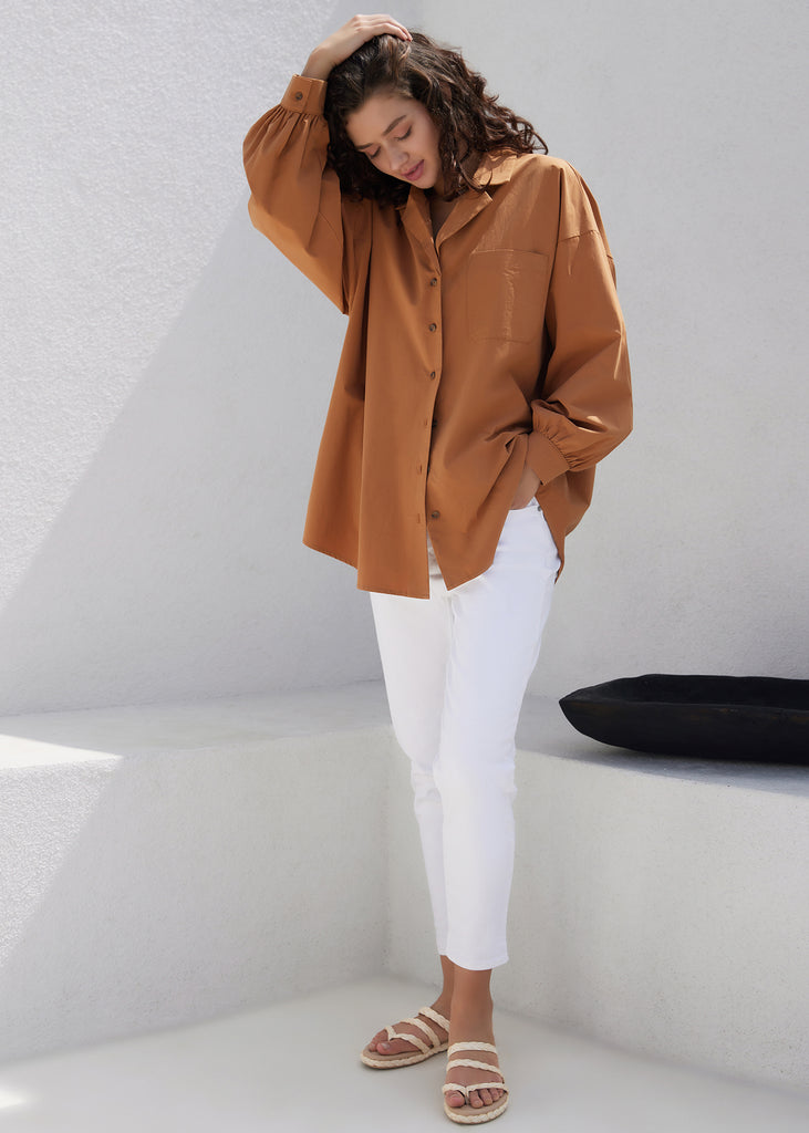 Lady Like Charm Oversized Shirt